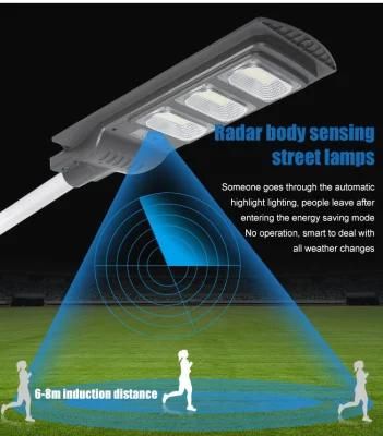 Outdoor IP65 Waterproof All in One Integrated 60W 90W 120W LED Lamp Solar Street Light