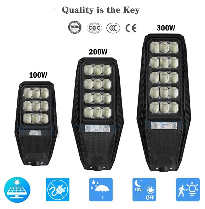 Smart ABS LED Solar System Outdoor Area Road Solar Panel Street Lights System Ultra Bright All in One LED Solar Lamps