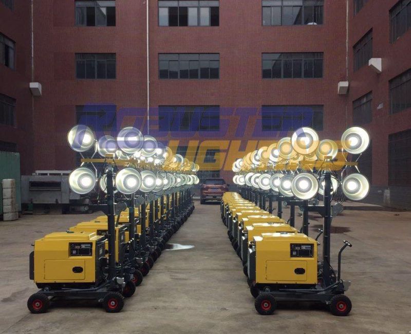 Hot Selling 4*1000W Metal Halide Compact Mobile Lighting Tower