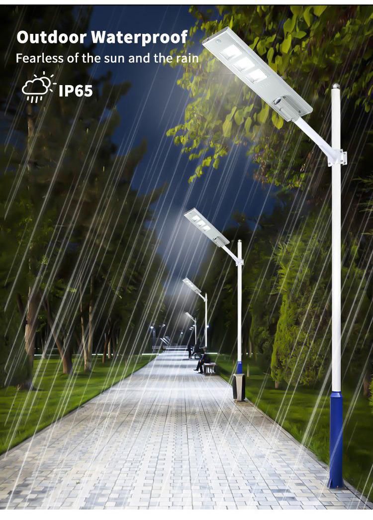 High Quality Project Aluminum Integrated Solar Street Light Body Sensor + Remote Control