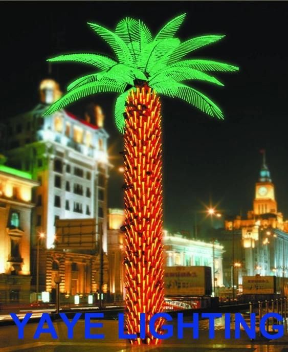 Yaye 18 Ce & RoHS Approval Waterproof IP65 Green LED Coconut Tree Light with Warranty 2 Years