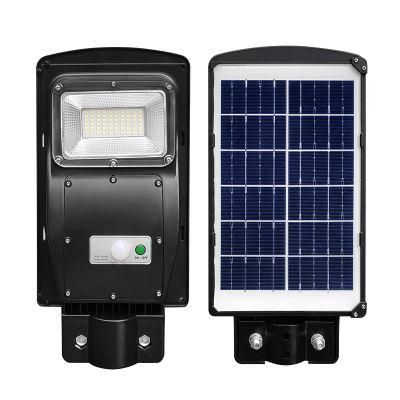 30W IP65 Outdoor Waterproof All in One Solar Street Light, 60W 90W 120W LED Lamps Sensor Garden Lightings, Smart ABS Road Lamps