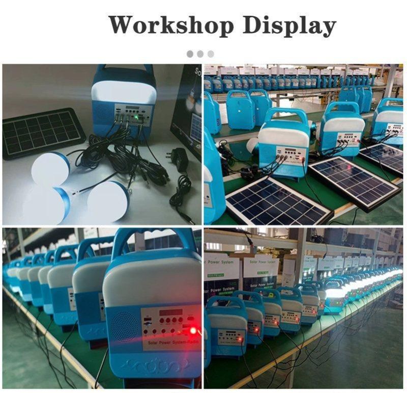 5W Solar Lamp Solar FM Radio Solar Indoor Lighting Global Sunrise Lights Solar Power Station