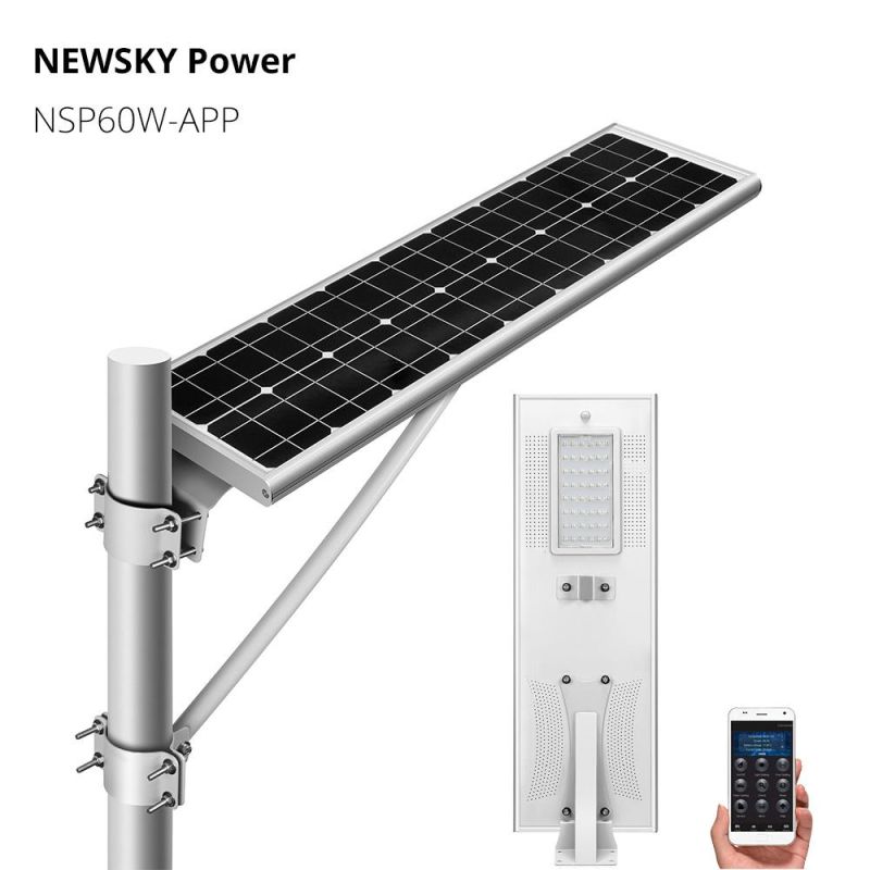 Outdoor 30W Highway APP All in One Solar Street Lighting