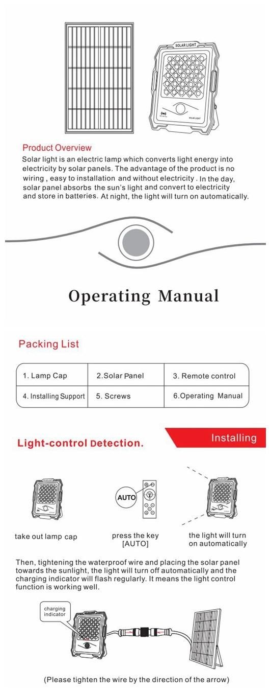 Solar LED Street Light 30W 60W 80W 100W LED Street Light