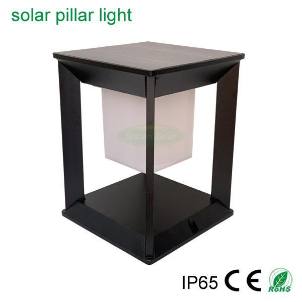 Remote Control LED Lighting Garden Main Gate Pillar Light Outdoor Solar Lighting Lamp with LED Lamp