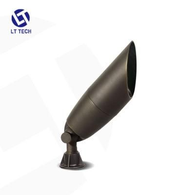 Lt2108 12V Elongated Die-Cast Brass Spotlight Fixtures in Antique Matte Bronze Finish