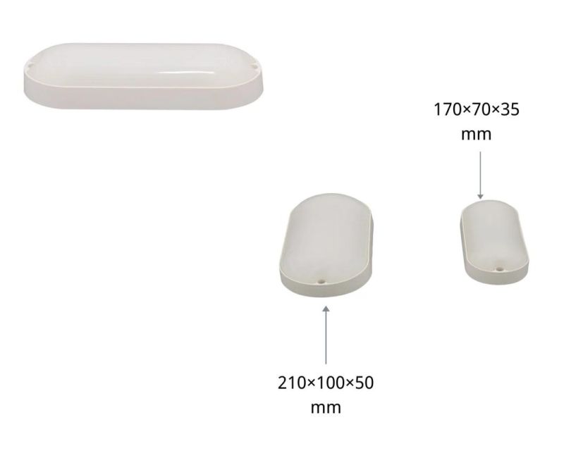 Energy Saving Lamp IP65 Moisture-Proof Lamps LED White Oval 20W Light with CE RoHS Certificate