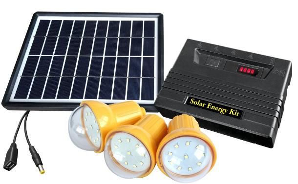 Portable Solar System Power Home Lighting System Kit LED Blubs Solar LED Light for Study