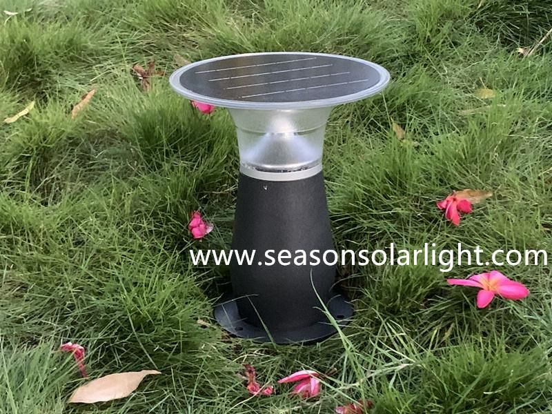 New LED Lighting Garden Gate Outdoor Solar Light Fence Post Cap Light with Warm+White LED Lighting