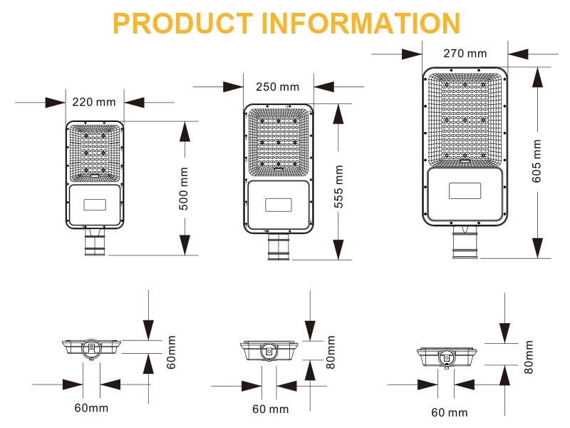 Remote Control IP65 Waterproof Outdoor SMD Aluminum 120W LED Solar Street Light