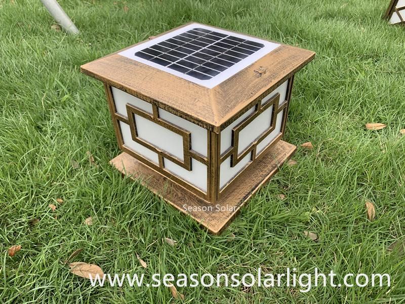 Bright Decking Light CE Solar Post Lighting Outdoor Garden Lighting with Warm White LED Light