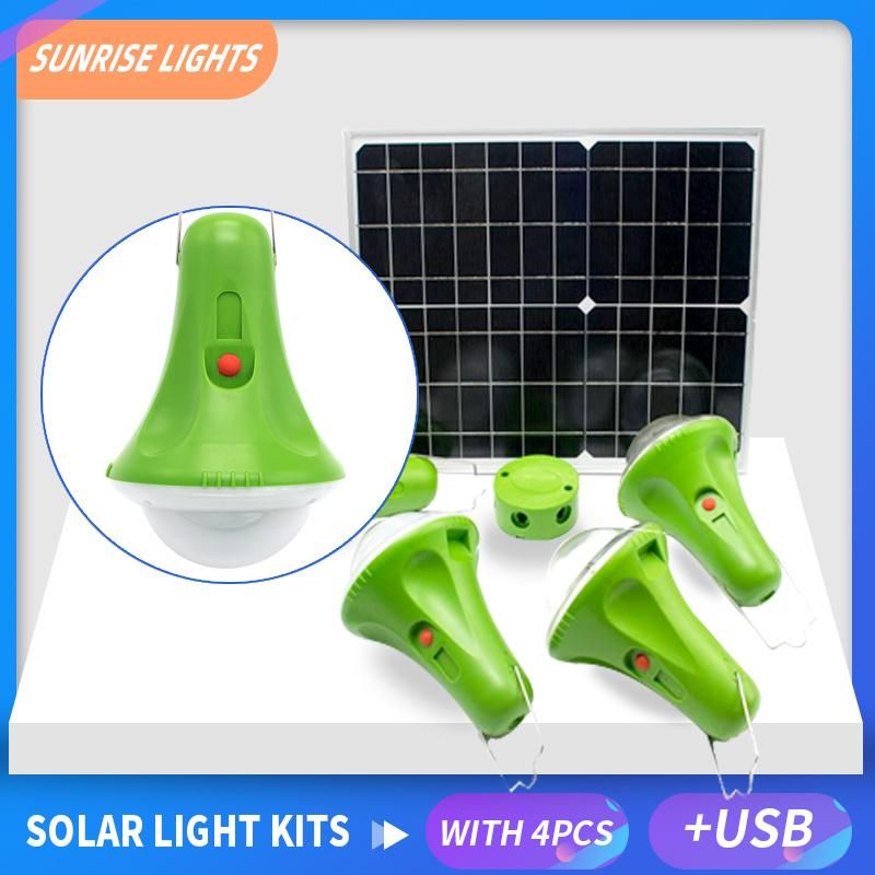 Global Sunrise Solar Home System Portable Solar Light Support Charging for Phone Solar Power Station