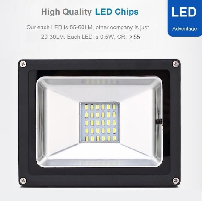 High Brightness IP65 Outdoor 20W 30W 40W 60W LED Solar Flood Light