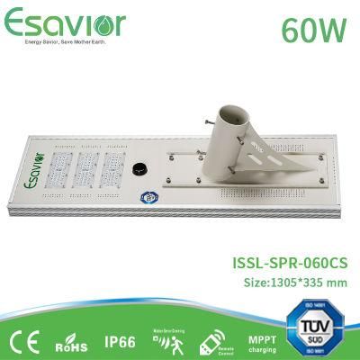 Microwave Radar Motion Sensor 60W Integrated All in One Solar LED Street /Garden /Road Light Outdoor