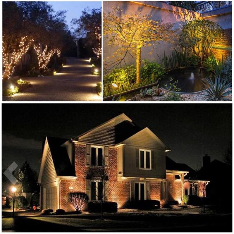 LED RGB Outdoor Lamp Garden Light Lawn Lamp Waterproof AC100 - 240V 2/4/6in 1 Remote Control Christmas Path Spotlights Treelight