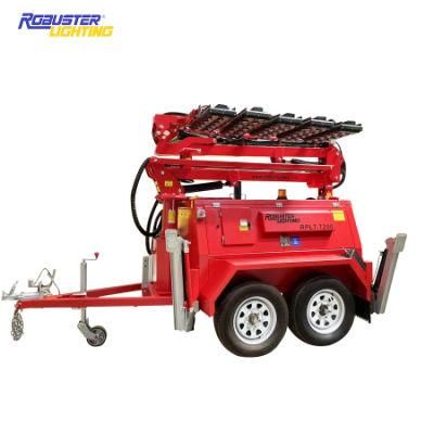 270L Mining Lighting Tower 10m Hydraulic Portable LED Light Tower with Diesel Generator