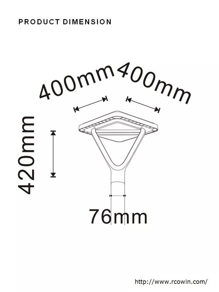 Solar Courtyard Light Vertex Modules Incorporate 210mm Silicon Wafers