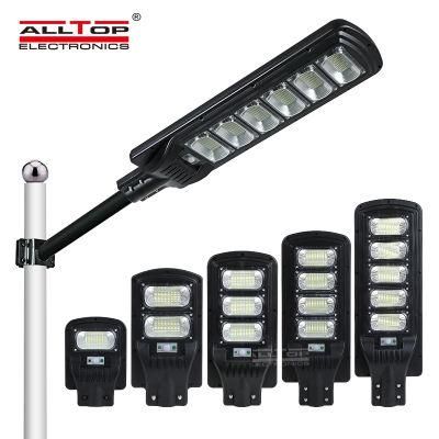 Alltop All in One ABS 50 100 150 200 250 300 W Waterproof IP65 Garden Outdoor Solar LED Street Lamp