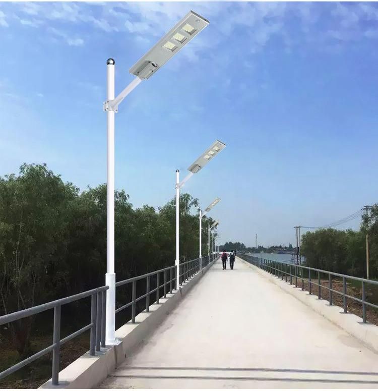 High Quality Project Aluminum Integrated Solar Street Light Body Sensor + Remote Control