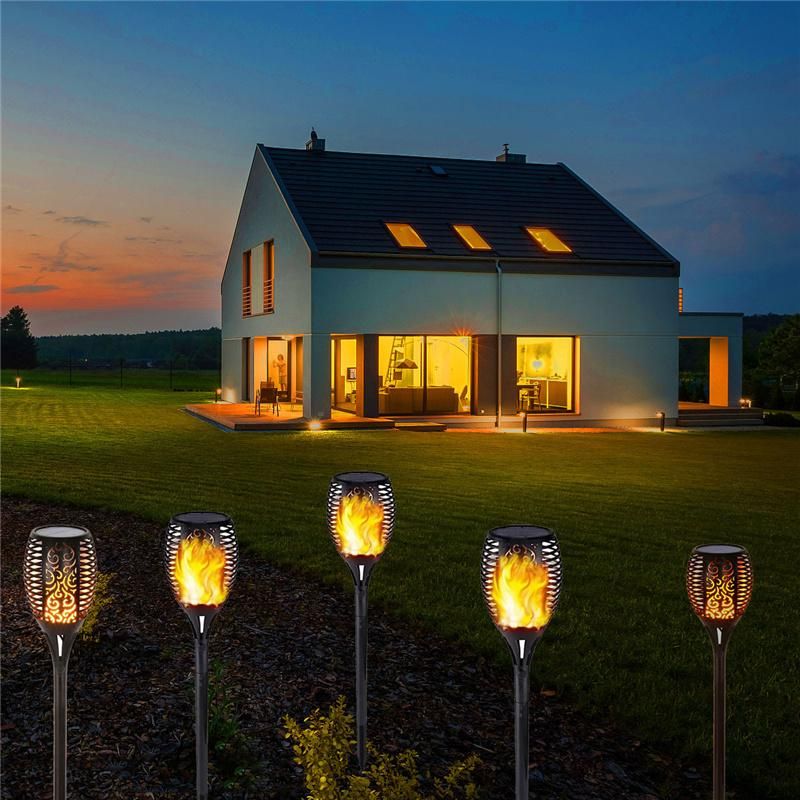 96 LED Flame Solar Waterproof Flame Torch Light Decoration Lighting Garden Outdoor Light