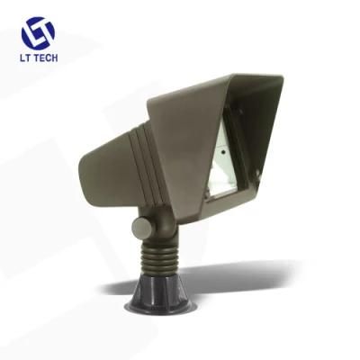 Lt2302 Quadrate One Light G4/MR16 9-24V AC/DC Brass Durable Outdoor Landscape Wall Washer Security Lighting in Bronze