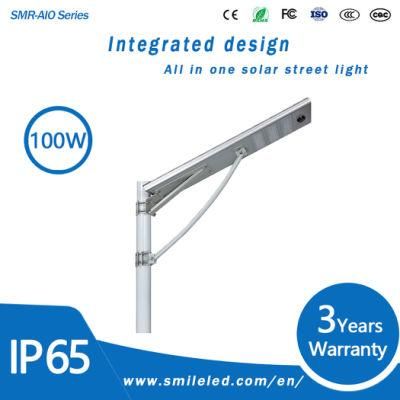 100W All in One LED Solar Street High Mast Light