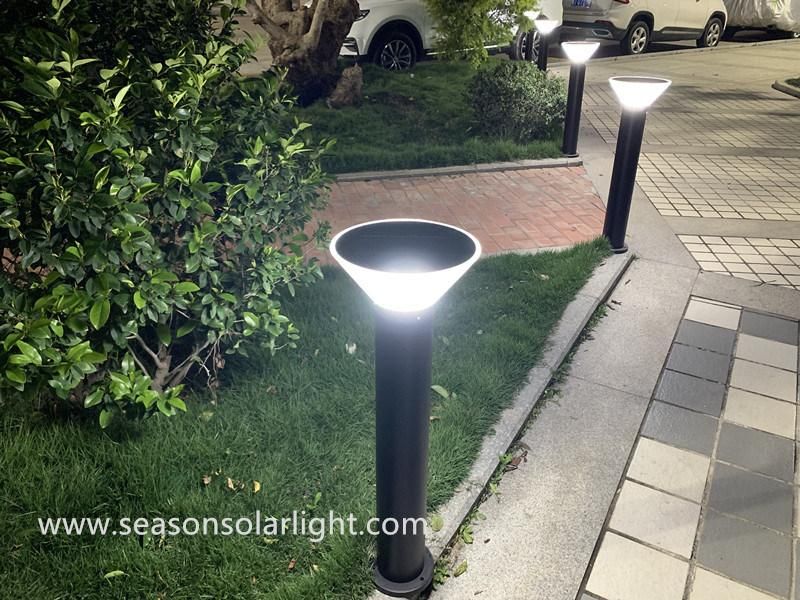 High Power Waterproof IP65 Garden Solar Lights Decorative Solar Bollard Lamp with Smart LED Light Lamp