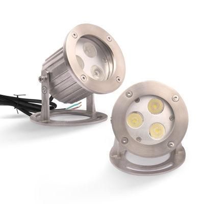 91mm*130mm 3*1W 304 or 316 Stainless Steel Underwater Spot Light