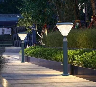 Outside LED Garden Lawn Landscape Solar Column Light