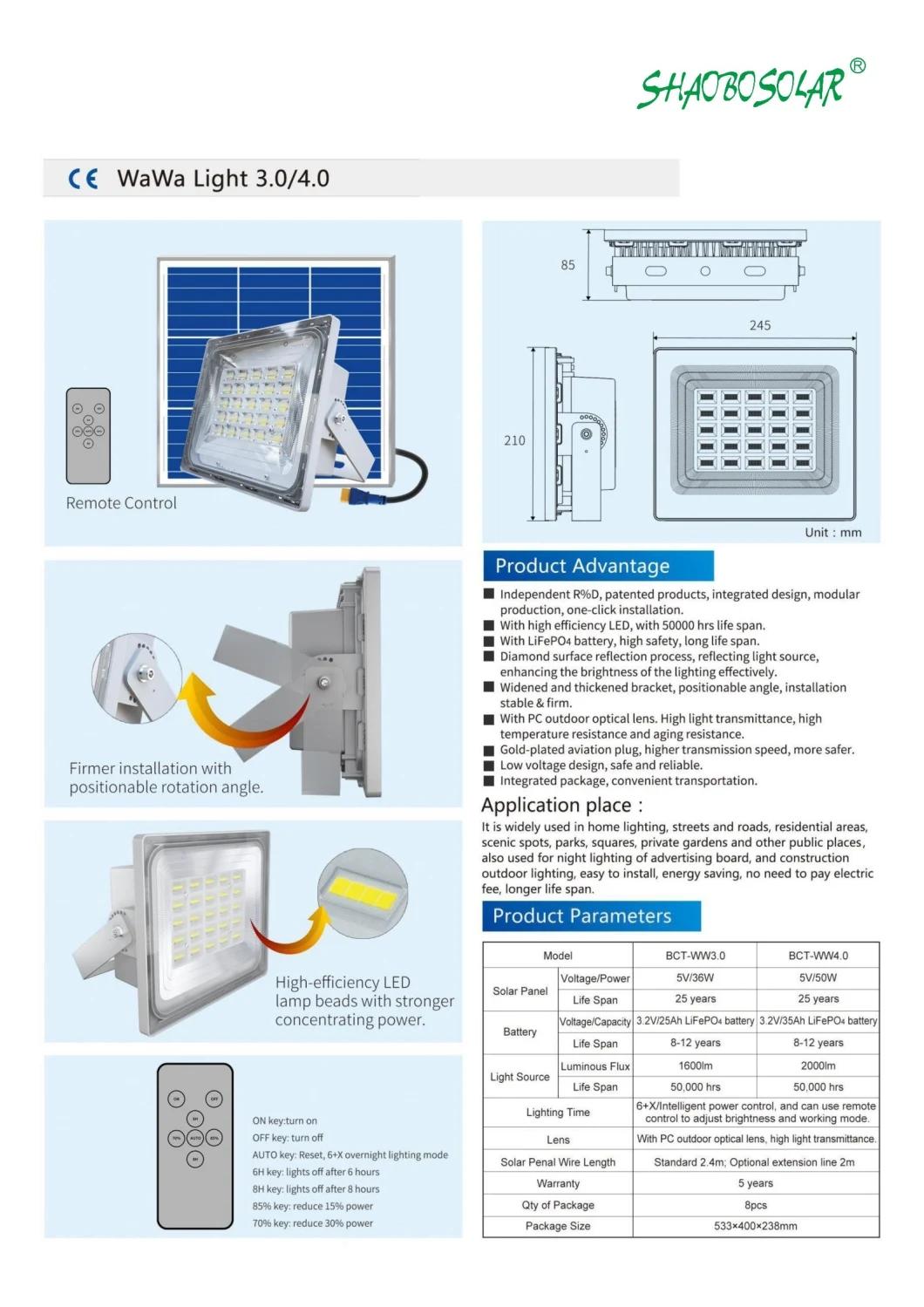 High Quality Solar Light Wawa Light 1.0 LED Light