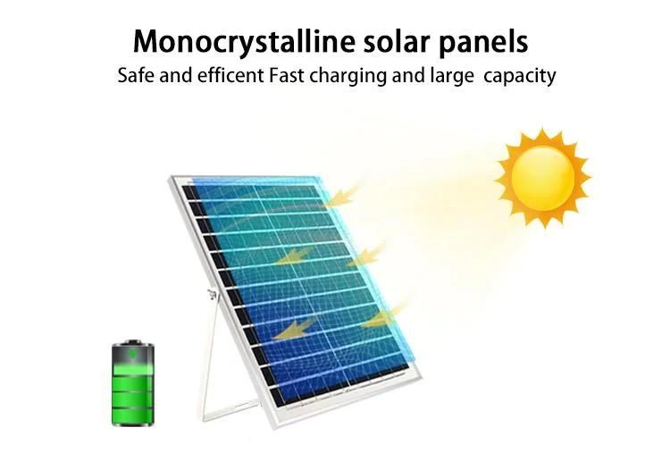 Volleyball Court Waterproof IP65 Energy Saving Solar Flood Light with Mono Solar Panel