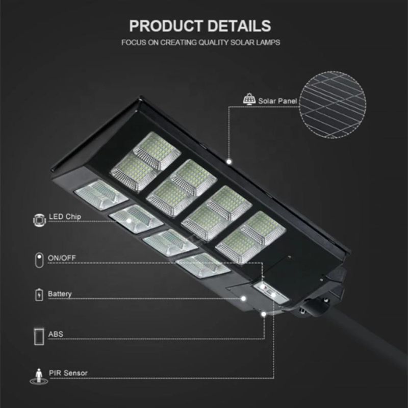 Solar Induction Street Lamp IP65 Solar Street Lamp Road Solar Decorative Street Lamp