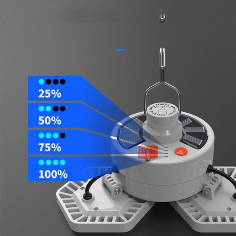 Portable Outdoor Camping Light LED Solar Rechargeable LED Camping Light Hanging Tent Solar Camping Light