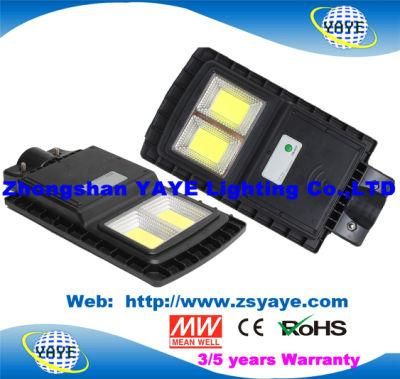 Yaye 18 Hot Sell COB 30W/60W/90W All in One Solar LED Street Light Lamp with Motion Sensor / Human Sensor &amp; 2/3/5 Years Warranty