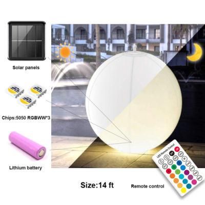 Inflatable Waterproof LED Solar Glow Floating Ball Light for Beach Party Garden Swimming Pool Decoration