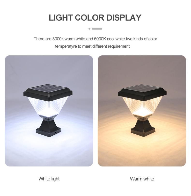 Wholesale Outdoor Landscape Courtyard Waterproof IP65 LED Solar Garden Light Solar Pillar Light