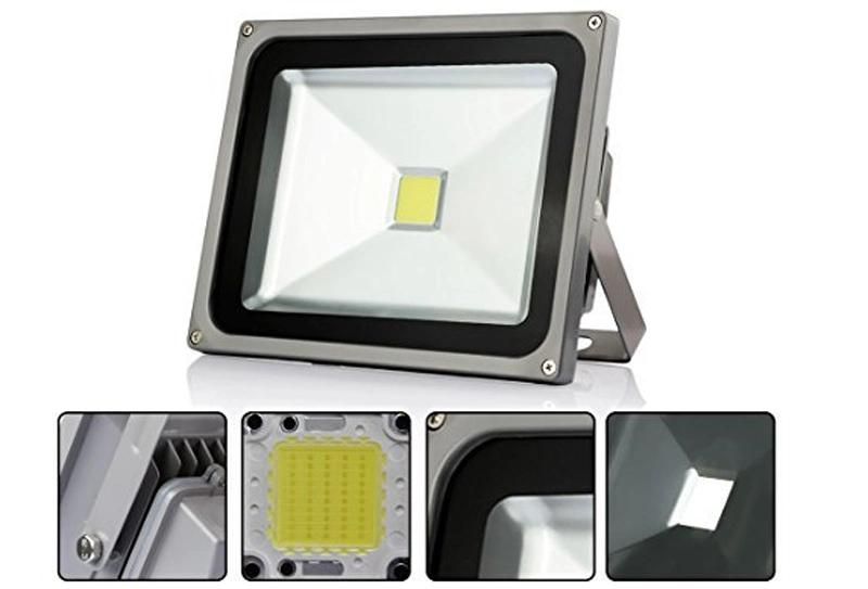 Factory High Lumen 10W 20W 30W 50W Solar Garden out Door Light LED Flood Light Dimmable LED Floodlight