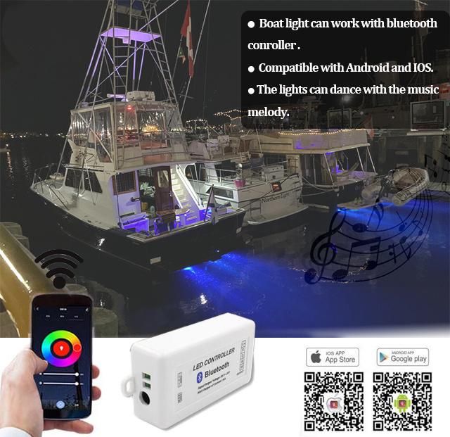 12V IP68 Waterproof LED Boat Lighting Stainless Steel 36W Under Water Underwater Boat Light