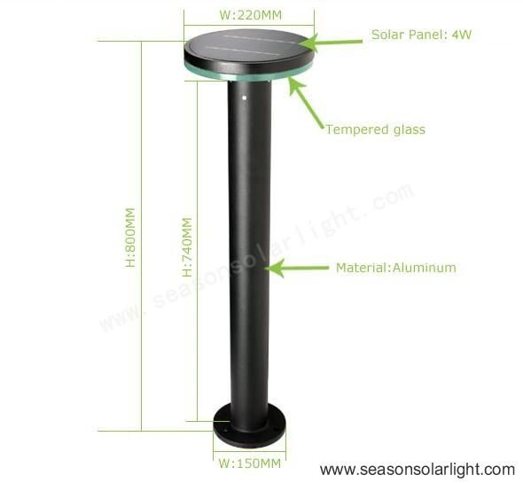 High Lumen Decoration Light 5W Smart Lighting Solar Bollard LED Outdoor Garden Lights with LED Light