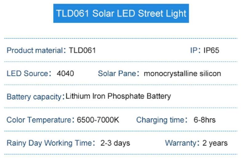 Outdoor Waterproof Intelligent All in One Solar LED Street Light