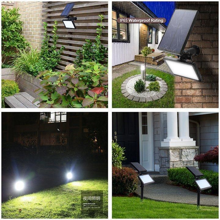 Warm White Solar Lawn Light Garden LED Lamp