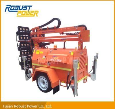 Heavy-Duty Trailer DC Folded Hydraulic DC LED Light Tower