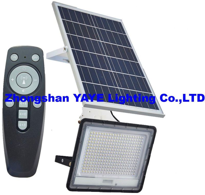 Yaye Hottest Sell High Quality Low Price Waterproof Outdoor 50W LED Solar Flood Garden Lights with Available Watt: 50W/80W/100W/150W/200W/300W Stock