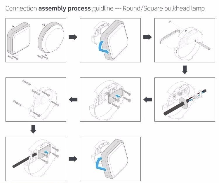 The Absence of Flicker Provides Less Eye Fatigue B2 Series Moisture-Proof Lamps Oval with Certificates of CE, EMC, LVD, RoHS