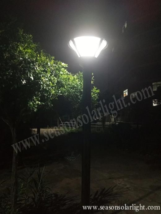 Factory Outdoor Solar Lighting Pole 9W Solar Panel Garden Path Post Lighting with Double LED Lighting