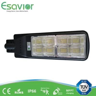 Esavior LED Light 120W All in One Integrated LED Solar Street/Road/Garden Light with Motion Sensor for Outdoor