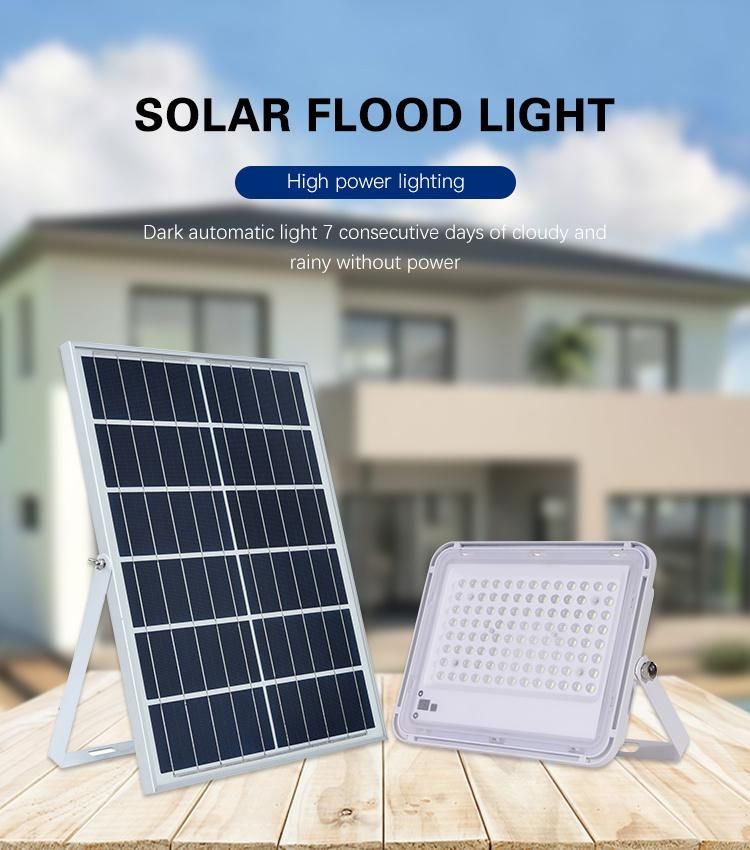 High Quality Dooryard IP65 Lamp 30W 60W 100W 150W Solar LED Flood Light