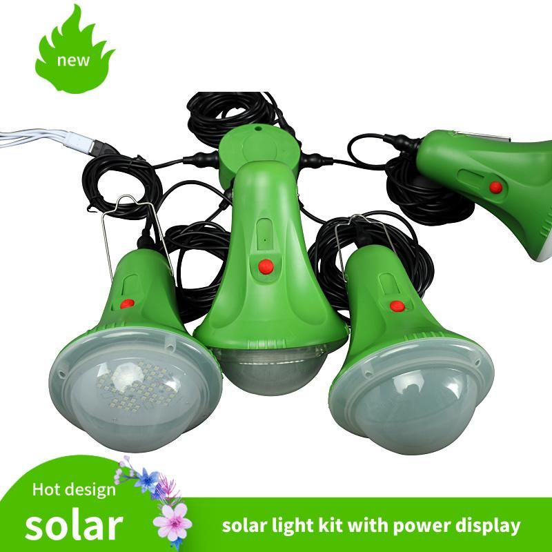 Home Portable Rechargeable Emergency Lamp Torch Bulb Light Flash Lights with Efficient Solar Panel for Camp