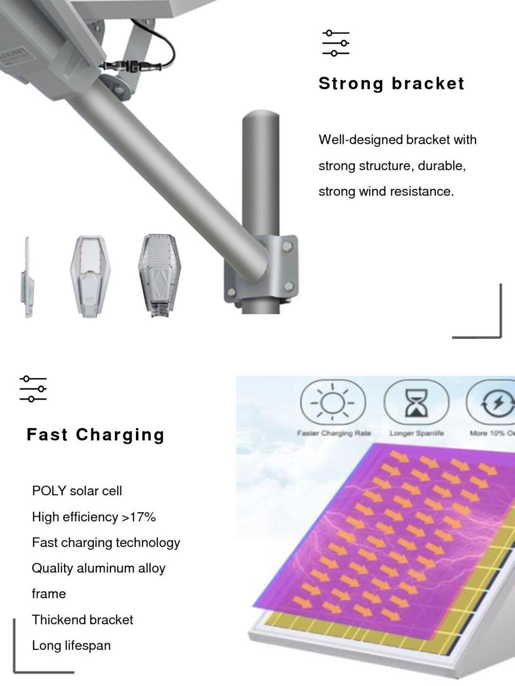 High Lumen Aluminum Outdoor Waterproof IP65 100W 200W 300W 400W All in One Solar LED Street Light